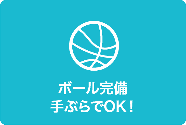 ボール完備手ぶらでOK!