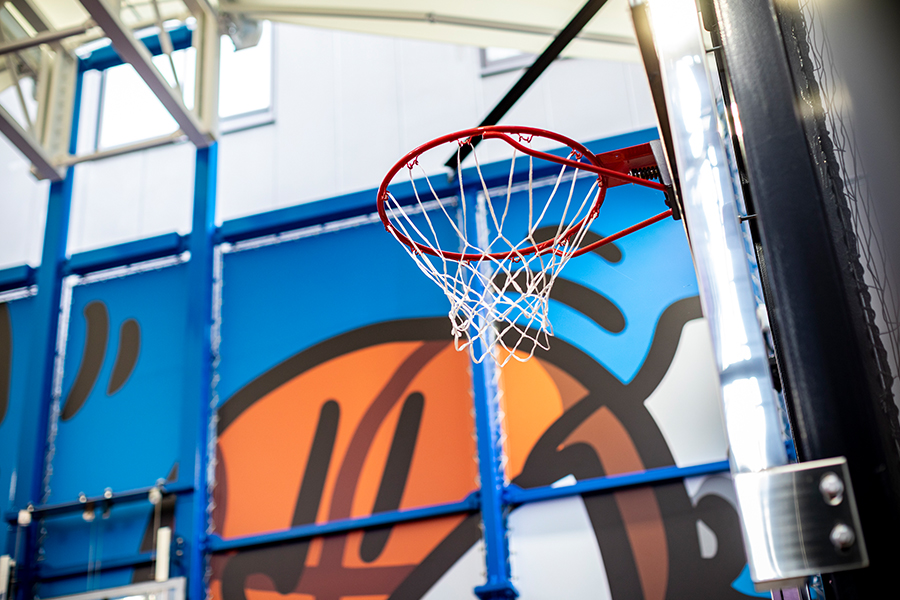 子供用の高さのゴールも用意